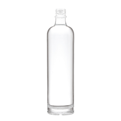 375 ml de vidro de forma personalizada Super Flint Vodka Champagne garrafas de vidro vazias com tampa