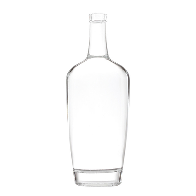 375 ml de vidro de forma personalizada Super Flint Vodka Champagne garrafas de vidro vazias com tampa