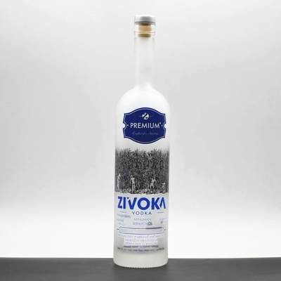 Garrafa de vidro quadrada de tequila gravável colorida para bebidas alcoólicas quentes 500 ml
