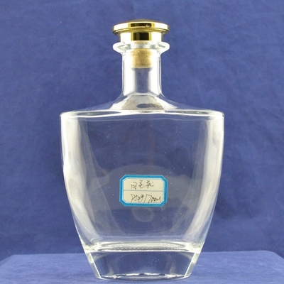 Imposto de amostragem grátis Garrafas de gin de vidro para álcool/liquor Garrafa de vidro vazia