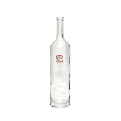350 ml 750 ml garrafa de água de vidro transparente Spray de cor personalizado para material de vidro Super Flint