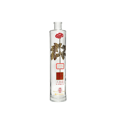 350 ml 750 ml garrafa de água de vidro transparente Spray de cor personalizado para material de vidro Super Flint