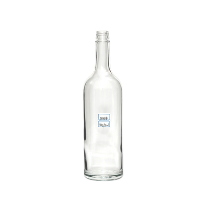 Super Flint Glass Forma personalizada garrafa de licor de brandy 200 ml 750 ml 500 ml vazio
