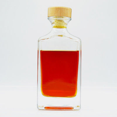 Garrafa de vidro clara de 750 ml para bebidas redondas Whisky Champagne Spirit Capacidade 500 ml