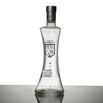 Garrafa de vidro de 500 ml com rolha de vidro de material de super-fritura