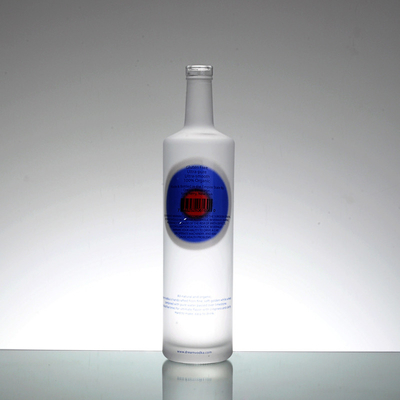 Super Flint Glass 375ml 500ml 700ml Garrafas para Vodka Gin Whisky Rum Brandy Venda a granel