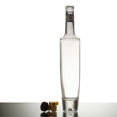 Garrafa de vidro congelado de 375 ml e 500 ml com impressão de rótulo e amostra gratuita