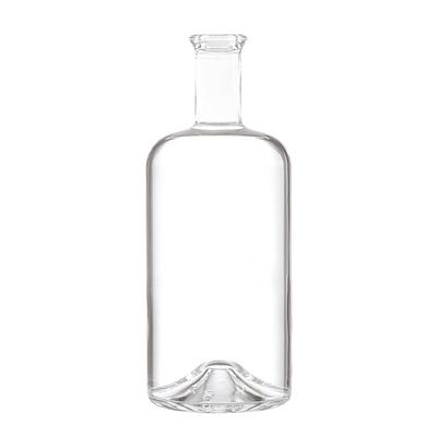 Cristal Branco 750 ml Super Flint Glass Bottle para Whiskey Tequila Champagne Rum Vodka