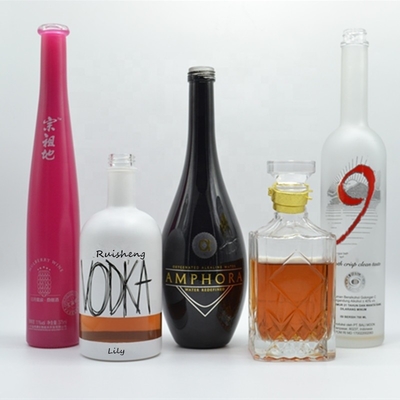 Material do colarinho Vidro 700 ml garrafa de azeite vazia com certificação e base espessa