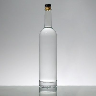 Superfície de Estampagem a Quente Manuseio 1L Super vidro garrafa de uísque Feito de material branco cristalino