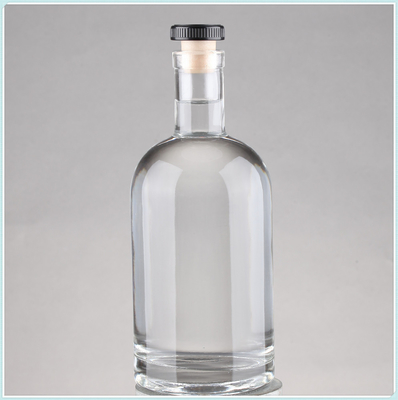 Garrafas de álcool de vidro de pedra com cortiça 75cl Capacidade 750ml