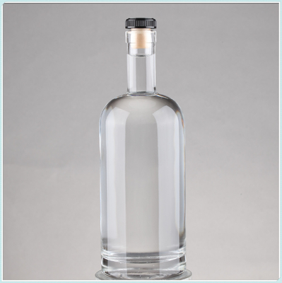 Garrafas de álcool de vidro de pedra com cortiça 75cl Capacidade 750ml