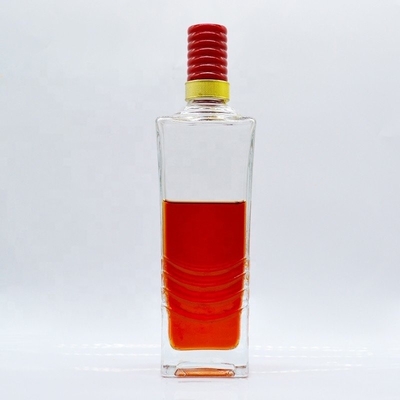 Garrafa de licor vazia personalizada 1L garrafa de vidro de vodka com design exclusivo Expedição expressa