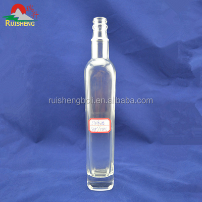 Garrafa de vidro de cidra de maçã 100 ml 300 ml com manuseio de superfície decal e vedação de cortiça