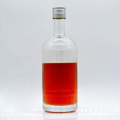 Garrafa de licor vazia personalizada 1L garrafa de vidro de vodka com design exclusivo Expedição expressa