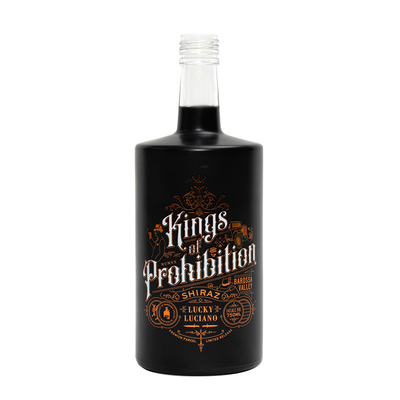 750 ml Botão de vidro absoluto com tampa Custom Fancy Round Transparente Botão de vidro de vodka