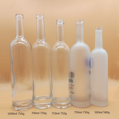 Impressão em tela Tipo de vedação de tampa de vidro Garrafas de vodka para bebidas alcoólicas de OEM