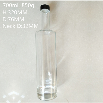 Impressão em tela Tipo de vedação de tampa de vidro Garrafas de vodka para bebidas alcoólicas de OEM