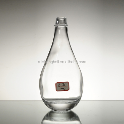 Botão de vidro de estampagem a quente de processo profundo para vinho em forma de gota de água