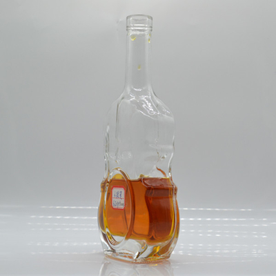 Botella de vidro personalizada de 750 ml/500 ml para bebidas alcoólicas Embalagem Tipo de vedação de tampa desligada