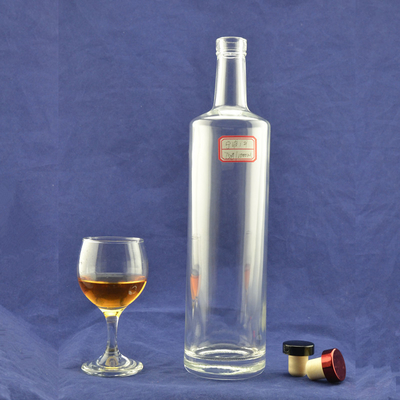 Fota de vidro de álcool com rolhas de cortiça 1 litro de capacidade