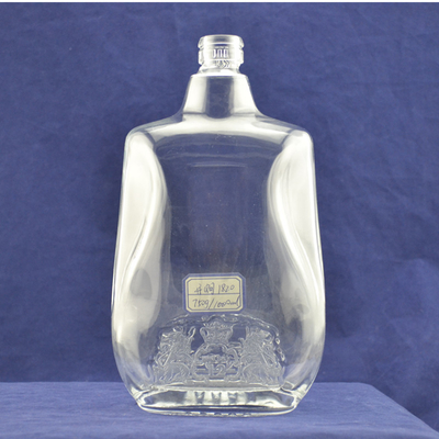 Fota de vidro de álcool com rolhas de cortiça 1 litro de capacidade