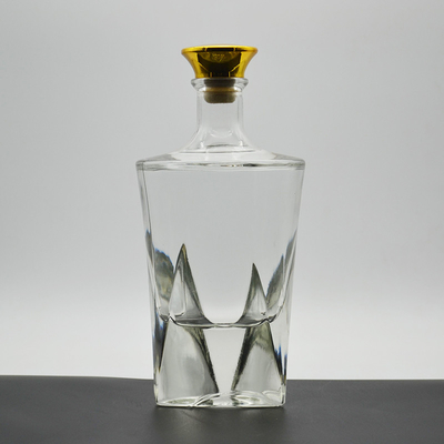 Bebidas industriais Design personalizado garrafa de vidro garrafas de vidro de licor para vodka