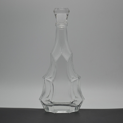 Bebidas industriais Design personalizado garrafa de vidro garrafas de vidro de licor para vodka