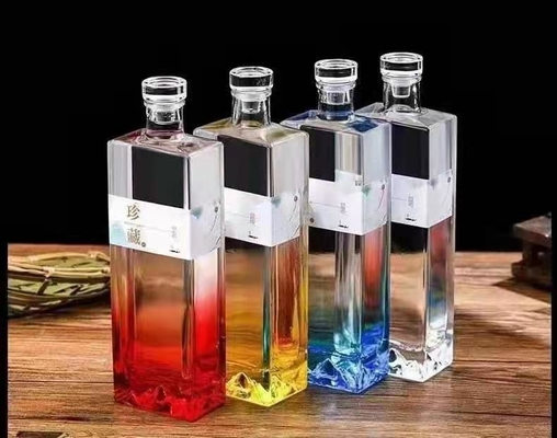 Cerveja 100ml 250ml 375ml 500ml 8oz 12oz 16oz Gin congelado Garrafa de vidro Com rolha de cortiça de madeira
