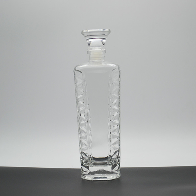 Bebidas industriais Design personalizado garrafa de vidro garrafas de vidro de licor para vodka