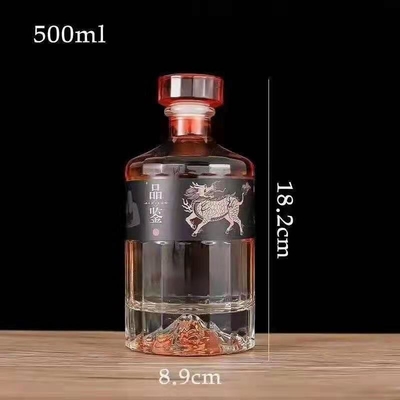 100 ml de garrafas de vidro Remy Martin no CNF para Vodka Whiskey Brandy em 250 ml 500 ml 700 ml