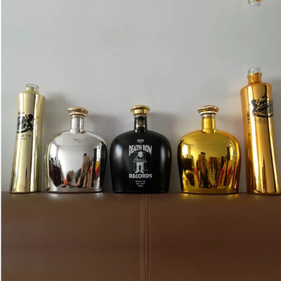 Electronic Custom Vodka Highly OEM/ODM 750ml garrafa de vidro de uísque com tampa de parafuso