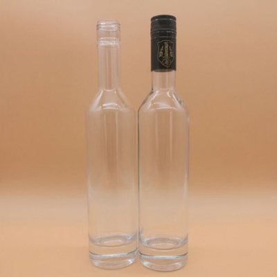 Super Flint Glass Collar Material 750ml Botella de Vodka de Vidro Personalizada para Bebidas