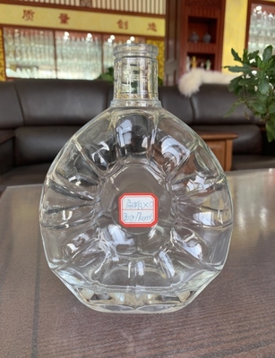 500 ml 700 ml 750 ml de vinho líquido vago garrafa de vidro de brandy com rolha de vidro para vodka