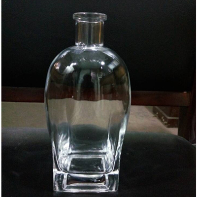 500 ml 700 ml 750 ml de vinho líquido vago garrafa de vidro de brandy com rolha de vidro para vodka