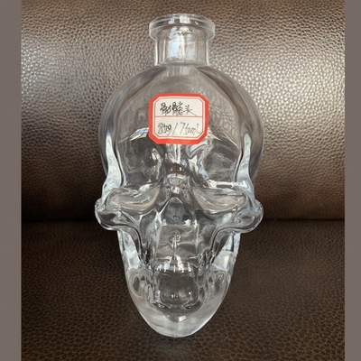 Decal 1000 ml de manuseio de superfície garrafa de vidro de crânio para bong de espírito