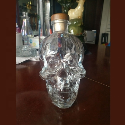 Decal 1000 ml de manuseio de superfície garrafa de vidro de crânio para bong de espírito