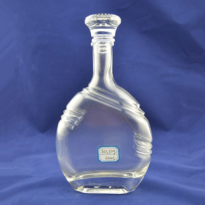 Garrafas de vidro de vodka Ciroc de 750 ml transparentes com design transparente