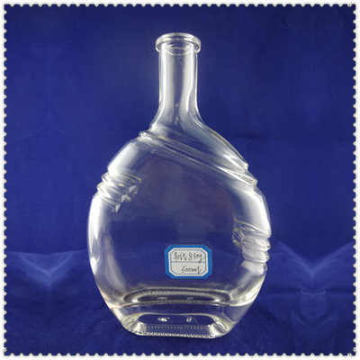 Garrafas de vidro de vodka Ciroc de 750 ml transparentes com design transparente