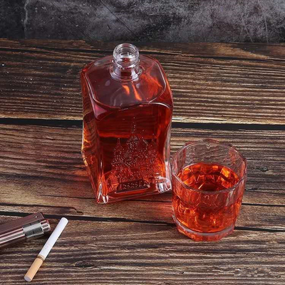 Super Flint 500ml 700ml 750ml Brandy Liquor Garrafas de Vinho com e Fashion Design