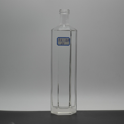 Whisky Custom Design Garrafa de vidro 750ml Flip Top Vodka garrafa com expedição expressa