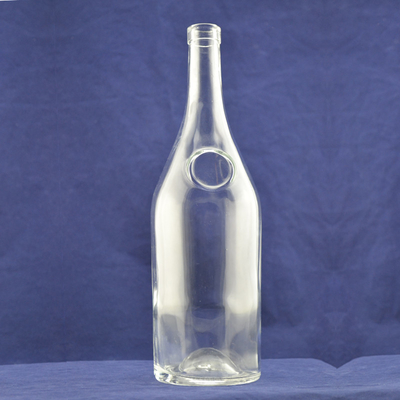 Produção a granel Material de vidro Super Flint 750 ml Garrafa de vinho de vidro Vodka para bebida espirituosa