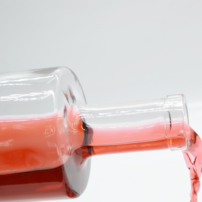 Garrafa de vidro de 200 ml/300 ml/500 ml/700 ml/750 ml/1000 ml para vodka alcoólica a granel