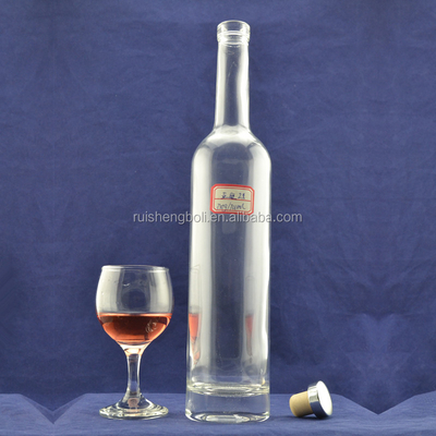 Garrafa de Vodka de vidro transparente feita na Ucrânia com design congelado no CIF