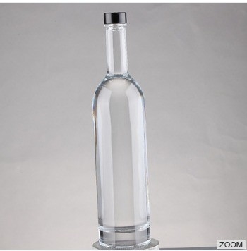 Garrafas de 750 ml de vidro claras para vodka uísque bebidas alcoólicas álcool