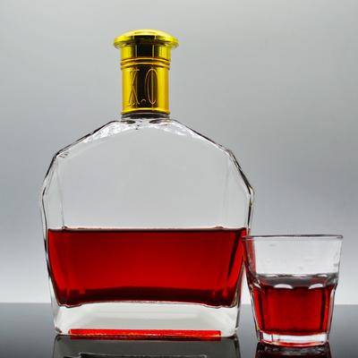 OEM/ODM aceitável garrafa de vidro de 1 litro para licor uísque gin tequila de profissional