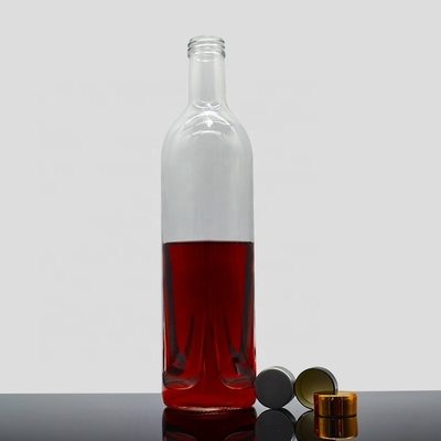 Super Flint Glass Cork Sealing Tipo 750 ml Vodka Whisky Sherry Whiskey Vinho Garrafas de vidro
