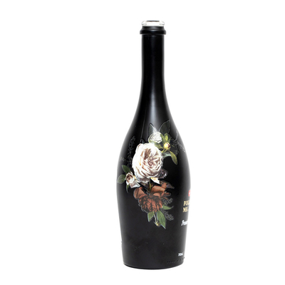 Garrafas de vidro vazias quadradas personalizadas com decalco de prata eletroplata Capacidade de 1000 ml
