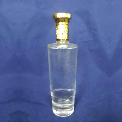 Amostra grátis 500 ml 750 ml Garrafa de vidro redonda com vedação de cortiça