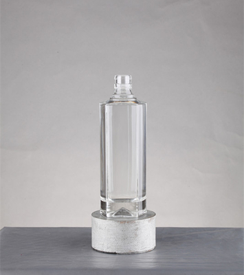Estampagem a quente Botella de vidro redonda de vodka Ciroc para manuseio de superfícies redondas